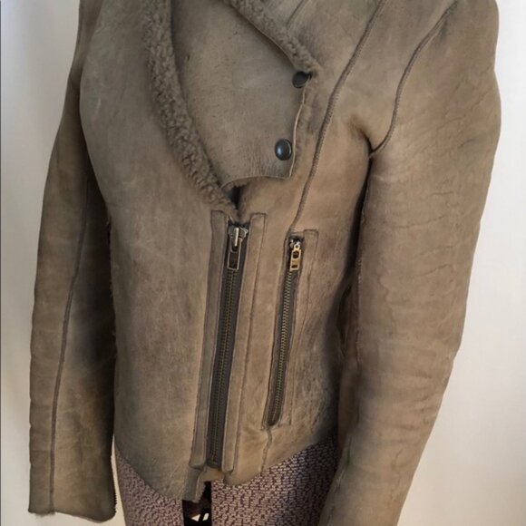 Helmut Lang Weathered Shearling Jacket  - Small - Picture 3 of 16